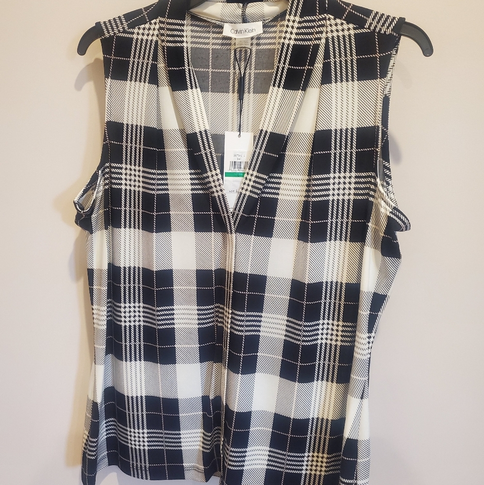 Calvin Klein shell top, size large